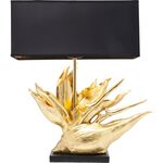 Επιτραπέζιο Φωτιστικό Tropical Flower Μαύρο-Χρυσό 50.5x65 εκ.