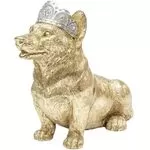 Κουμπαράς Βασιλικός Καθιστός Σκύλος Κόργκι Χρυσός 24.5x12.5x20 εκ. (PL)