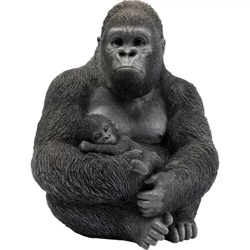 Επιτραπέζιο Διακοσμητικό Cuddle Gorilla Family Μαύρο 33x31x40 εκ. (PL)