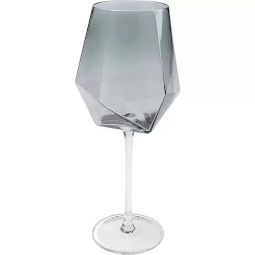 Ποτήρι Κρασιού Diamond Γκρι 11x11x26 εκ.