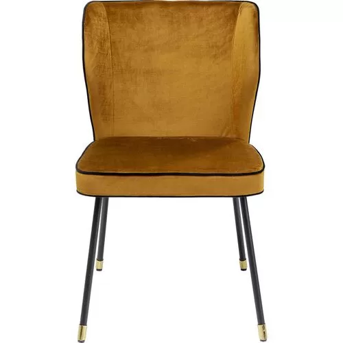 Καρέκλα Irina Κίτρινο-Μαύρο 57x83x50 εκ.