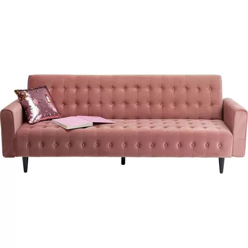 Καναπές-Κρεβάτι Milchbar Ροζ 220x83 εκ.