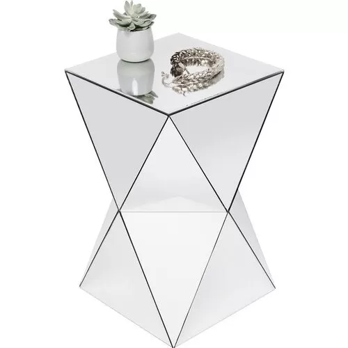 Βοηθητικό Τραπεζάκι Καθρέφτης Luxury Triangle 32x53.5 εκ.