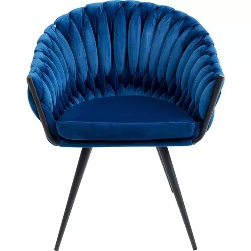 Καρέκλα Με Μπράτσα Knot Μπλε-Μαύρο