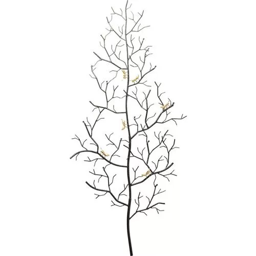 Κρεμάστρα Τοίχου Μυρμήγκια Σε Δέντρο Μεγάλη Μαύρο-Χρυσό Μεταλλική 68.5x160 εκ.