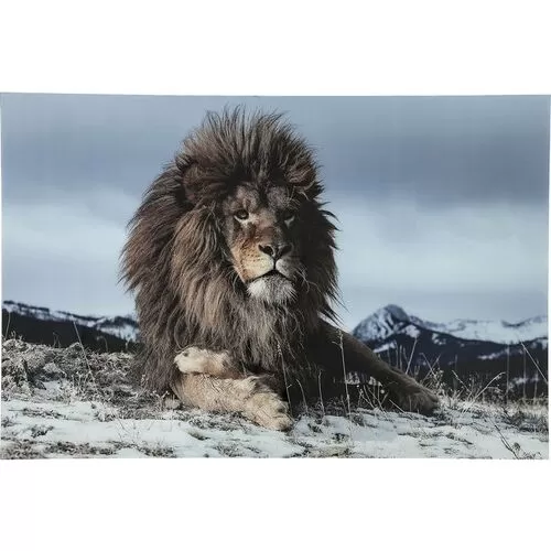 Πίνακας Γυάλινος Λιοντάρι 180x120εκ.