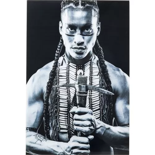 Γυαλινός Πίνακας Άντρας Πολεμιστής 150x100εκ.