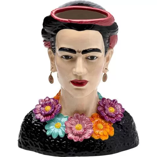 Επιτραπέζιο Διακοσμητικό Frida Flowers Πολύχρωμο-Μαύρο 33.5 εκ.