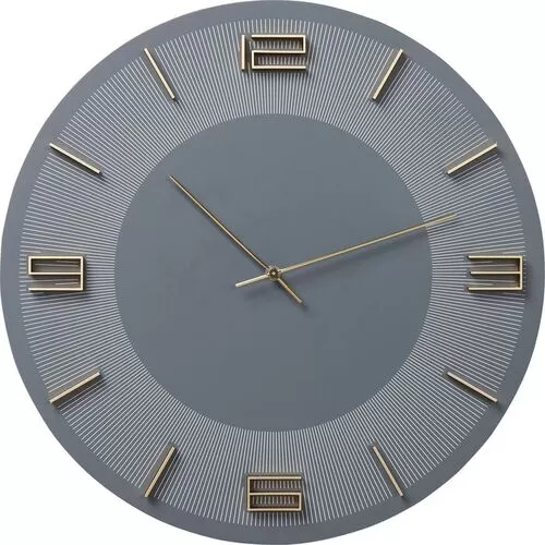 Ρολόι Τοίχου Leonardo Γκρι-Χρυσό Ø48.5 εκ.