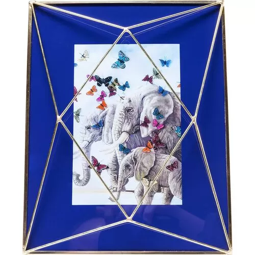 Κορνίζα Art Pastel Blue Μέταλλο-Γυαλί 10x15cm