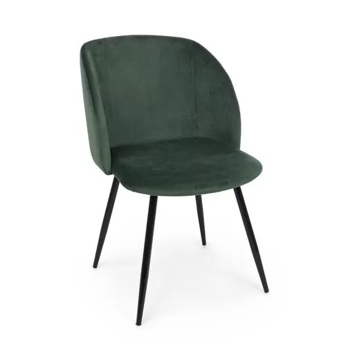 Καρέκλα Crown Βελούδο Σκούρο Πράσινο